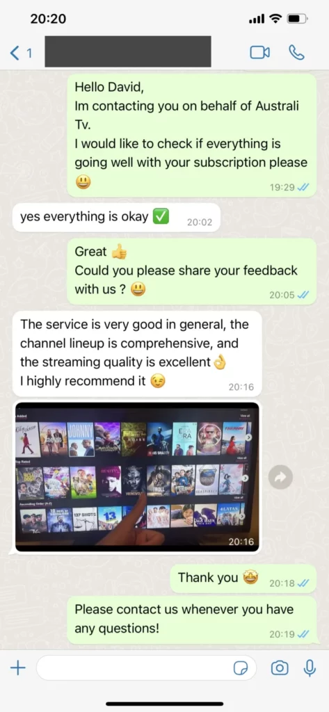 Customer review
